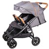 Прогулянкова коляска для двійні Coletto Enzo Twin Dark Grey