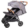Прогулянкова коляска для двійні Coletto Enzo Twin Dark Grey