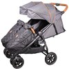 Прогулянкова коляска для двійні Coletto Enzo Twin Dark Grey