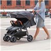 Прогулянкова коляска для двійні Coletto Enzo Twin Dark Grey