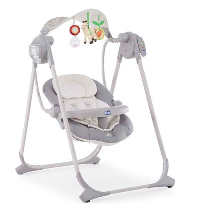 Крісло-гойдалка Chicco Polly Swing Up Silver 79110.49