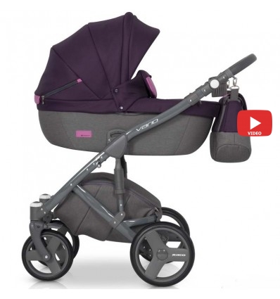 Детская коляска 2 в 1 Riko Vario 04 Purple