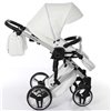 Детская коляска 2 в 1 Tako Junama Diamond Mirror Satin 04 White Silver