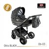 Детская коляска 3 в 1 Adbor Ottis Black Ob-03