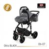 Детская коляска 3 в 1 Adbor Ottis Black Ob-08