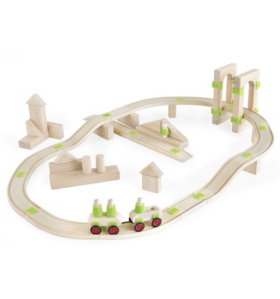 Игровой набор Guidecraft Block Science Дорога, 55 деталей (G2100R)