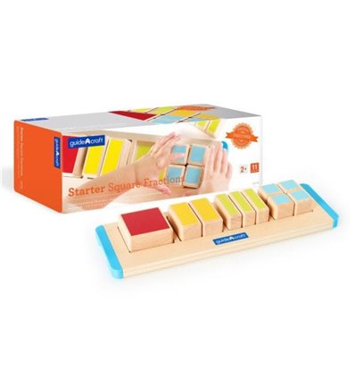 Пазл Guidecraft Manipulatives Дробові частини квадрата (G6748)