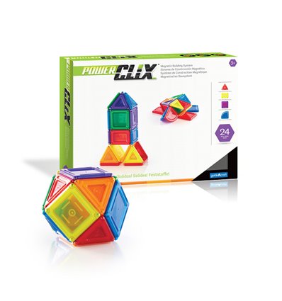 Конструктор Guidecraft PowerClix Solids, 24 деталі (G9420)