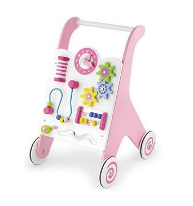 Ходунки-каталка Viga Toys рожевий (50178)