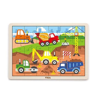 Пазл Viga Toys "Будівельна техніка" (51463)
