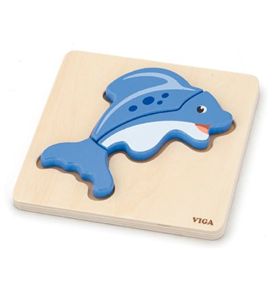 Мини-пазл Viga Toys "Рыбка" (59934)