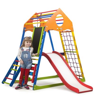 Дитячий спортивний комплекс для дому SportBaby KindWood Color Plus 3