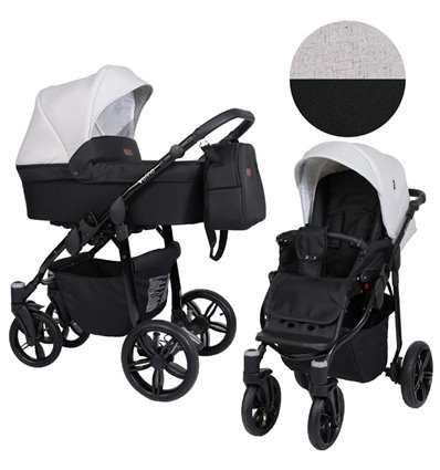 Детская коляска 2 в 1 Kunert Verino 04 Серый - Черный