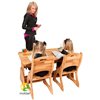 Комплект парта и 2 стула Mobler Растишка, 120 см