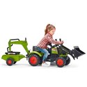 Трактор педальный с прицепом и 2 ковшами Falk 2040N CLAAS ARION