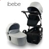 Дитяча коляска 2 в 1 ibebe i-stop сіра хром