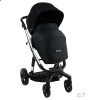 Детская коляска 2 в 1 ibebe i-stop черная хром
