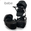 Детская коляска 2 в 1 ibebe i-stop черная хром
