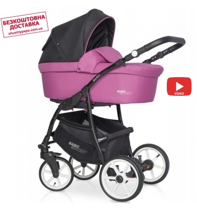 Детская коляска 2 в 1 Riko Basic Sport 03 Magenta