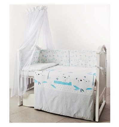 Дитячий постільний комплект Twins Eco Line 6 ел. E-024 Koala Mint