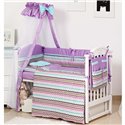 Детский постельный комплект Twins Modern 8 эл. P-116 Зигзаг Violet
