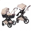 Детская дизайнерская коляска 2 в 1 Shom Roberto Verino Elegance Stone Sand