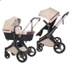 Детская дизайнерская коляска 2 в 1 Shom Roberto Verino Elegance Stone Sand