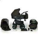 Дитяча коляска 3 в 1 Verdi Sonic Plus 08 коричнева з чорним