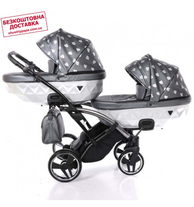 Універсальна коляска для двійні Junama Glow Duo Slim 04