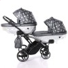 Универсальная коляска для двойни Junama Glow Duo Slim 04