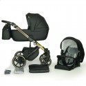 Дитяча коляска 2 в 1 Verdi Verso Gold G01 Black