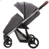 Дитяча прогулянкова коляска Bebetto Rainbow 02 темно-сіра на сірій рамі