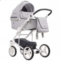 Детская коляска 2 в 1 Bebetto Torino 05 серая, белая рама