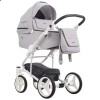 Детская коляска 2 в 1 Bebetto Torino 05 серая, белая рама
