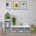 Стелаж дитячий Scandic Будиночок на 6 комірок, 5 шухляд
