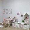 Стеллаж детский Scandic Домик на 6 ячеек, 5 ящиков