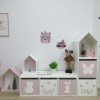 Стелаж дитячий Scandic Будиночок на 6 комірок, 5 шухляд