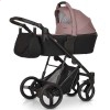 Дитяча коляска 3 в 1 Verdi Dynamic VD-04 рожева пудра з чорним