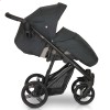 Детская коляска 3 в 1 Verdi Dynamic VD-09L черная с синим экокожа