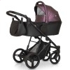 Детская коляска 3 в 1 Verdi Dynamic VD-10L черная с бордовым экокожа