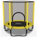 Батут FitToSky Black 152 см с сеткой желтый