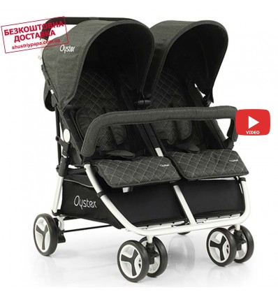 Прогулянкова коляска для двійні Babystyle Oyster Twin Pepper