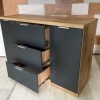 Комод на 3+2 ящика Комфорт 1300 мм дуб тахо с графитом