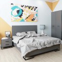 Кровать Art In Head Ascet 140х200см Графит