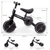 Велосипед трехколесный Kidwell Pico 3 в 1 Black